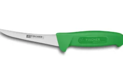 Couteau à désosser professionnel Fischer HACCP lame courbée 15cm manche vert