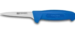 Couteau à désosser professionnel Fischer HACCP lame usée 11cm manche bleu
