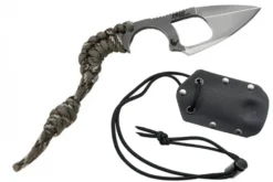 Couteau EDC Wildsteer Krill KR00111 lame 5cm manche paracorde Camouflage + étui Kydex