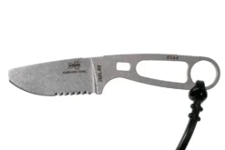 Couteau Esee Imlay ESEE-IMLAY lame semi-dentée 6,2cm manche ajouré inox + étui noir