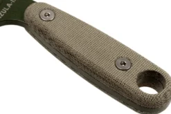 Couteau Esee Izula II IZULA-II-OD lame acier carbone 6,7cm manche micarta vert + étui