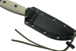 Couteau Esee 4 4PB-017 lame acier carbone 11,6cm manche micarta vert clair + étui