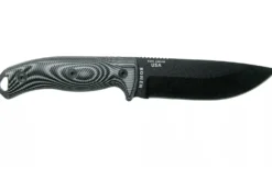 Couteau Esee 5 5PB-002 lame carbone 13,2cm manche G10 gris/noir + étui