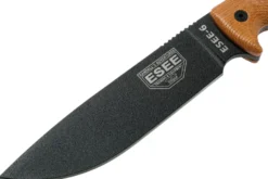 Couteau Esee 6 6PB-011 lame carbone 16,5cm manche G10/micarta marron + étui