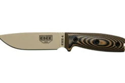 Couteau Esee 4 4PDT-005 lame carbone 11,6cm manche G10 coyote/noir + étui