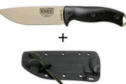 Couteau Esee 5 5PDT-004 lame carbone 13,2cm manche G10 noir/rouge + étui