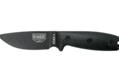 Couteau Esee 3 3PMB-001 lame acier carbone 8,8cm manche G10 noir + étui