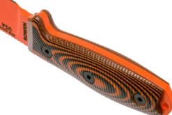 Couteau Esee 4 4POR-006 lame acier carbone orange 11,6cm manche G10 orange/noir + étui