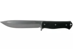 Couteau Fallkniven A1xb Expedition Knife Tungsten Carbide lame noire 16cm manche Thermorun noir + étui Zytel