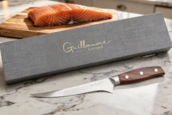 Couteau filet de sole 18cm Guillaume Leonard Cuistot en acier inoxydable et bois de santal rouge