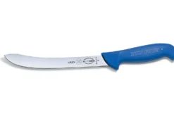 Couteau à filets semi flexible Dick Ergogrip pointe large manche bleu