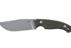 Couteau Fox Octopus Vulgaris FX.510OD lame 11,5cm manche G10 vert + étui en cuir