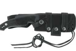 Couteau Fox Octopus Vulgaris FX.510 lame 11,5cm manche G10 noir + étui en cuir