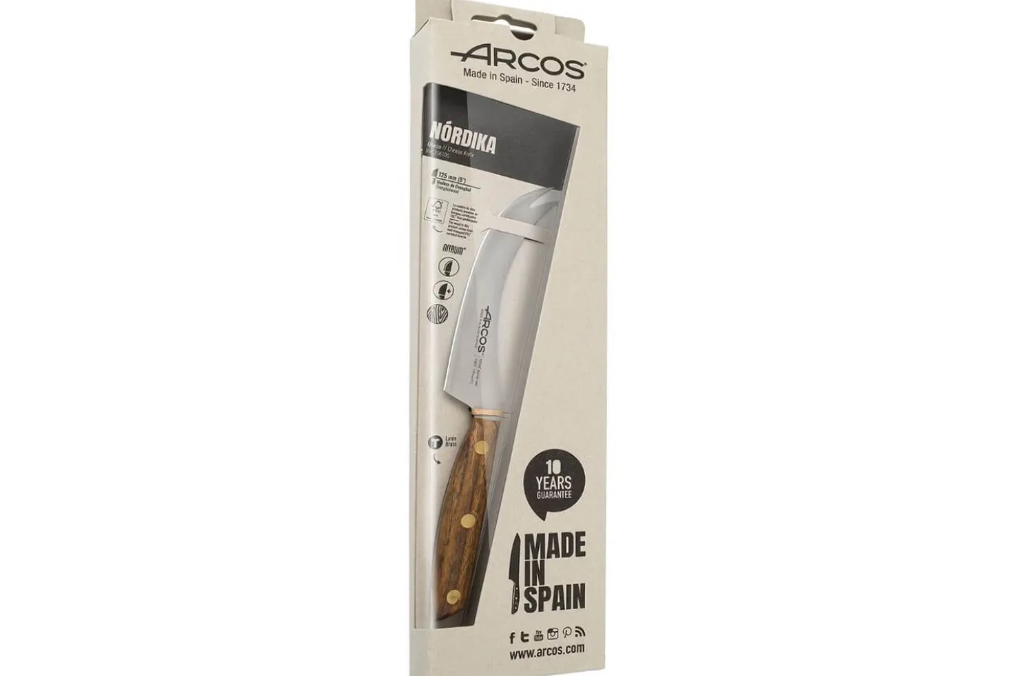 Couteau à fromage Arcos Nòrdika lame 12,5cm