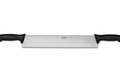 Couteau à fromage double manche professionnel Ambrogio Sanelli Supra noir