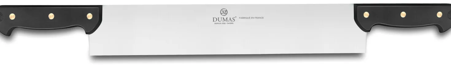 Couteau à fromage 2 manches rivetés 32 Dumas Affil noir 35cm
