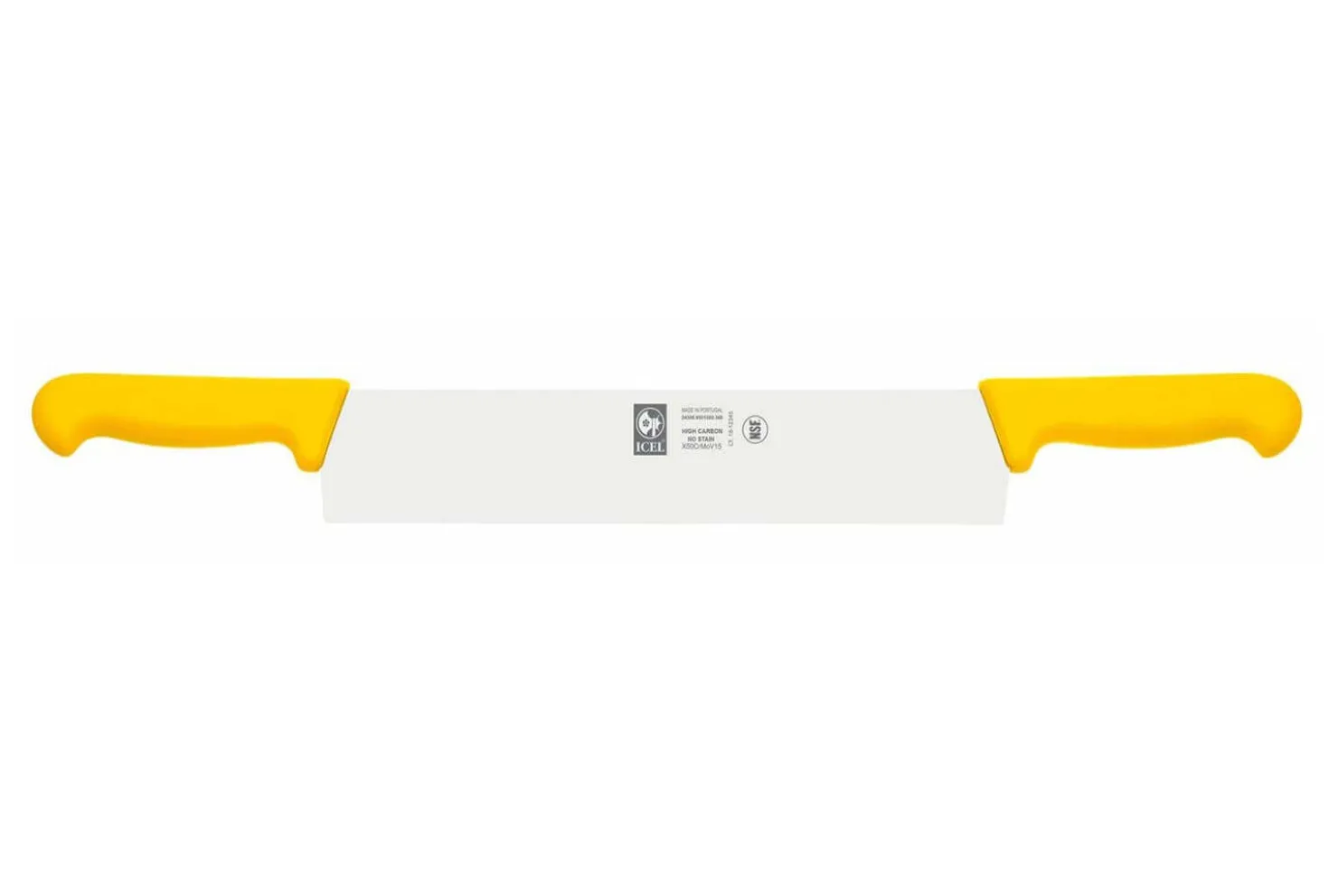 Couteau à fromage professionnel Icel 36cm double manche jaune