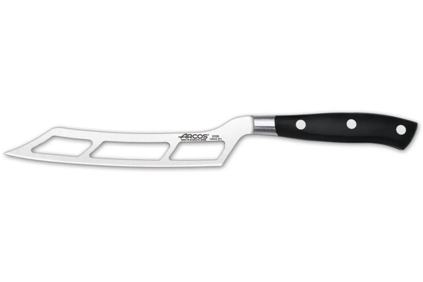 Couteau à fromage Riviera Arcos forgé lame ajourée 14,5cm