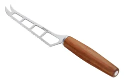 Couteau à fromage Triangle Sense lame ajourée 14cm manche prunier