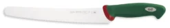 Couteau à génoise professionnel SANELLI Premana lame dentelée 26cm manche vert
