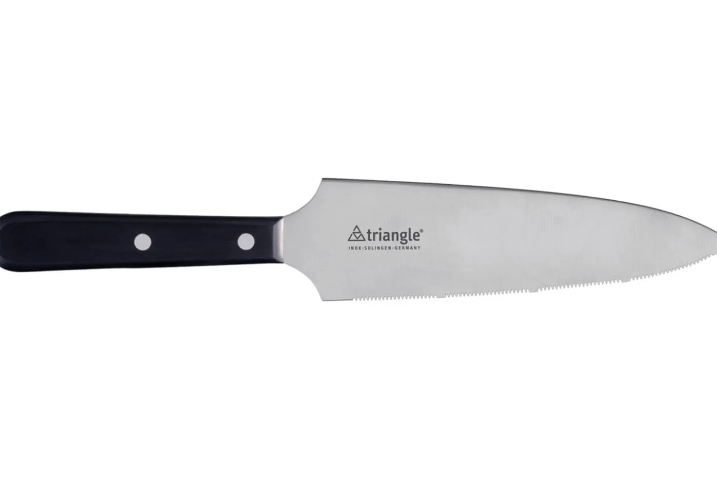 Couteau à gâteau Triangle lame dentée 18cm