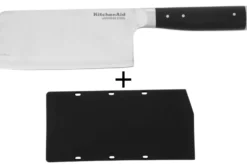 Couteau hachoir Kitchen Aid Gourmet lame en acier japonais 15cm + étui