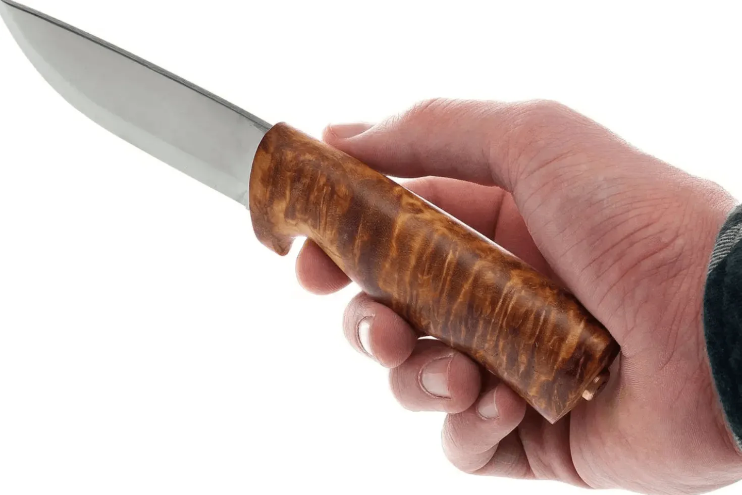 Couteau Helle Eggen H201075 lame en acier inox 10cm manche en bouleau + étui en cuir