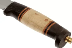 Couteau Helle Harding H099 lame 10cm manche en bouleau et en chêne avec cuir + étui en cuir