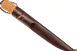 Couteau Helle Hellefisk H120 lame en inox 12,3cm manche en liège + étui en cuir