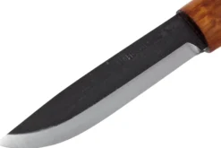 Couteau Helle Viking H096 lame en acier carbone 11cm manche en bois de bouleau + étui en cuir