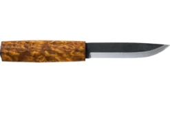 Couteau Helle Viking H096 lame en acier carbone 11cm manche en bois de bouleau + étui en cuir