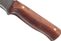 Couteau Herbertz 585518 lame damassée 17,9cm manche cerisier + étui en cuir + allume-feu