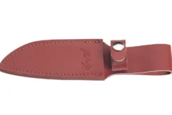 Couteau Herbertz 102913 lame damassée 12,1cm manche en bois riveté avec étui