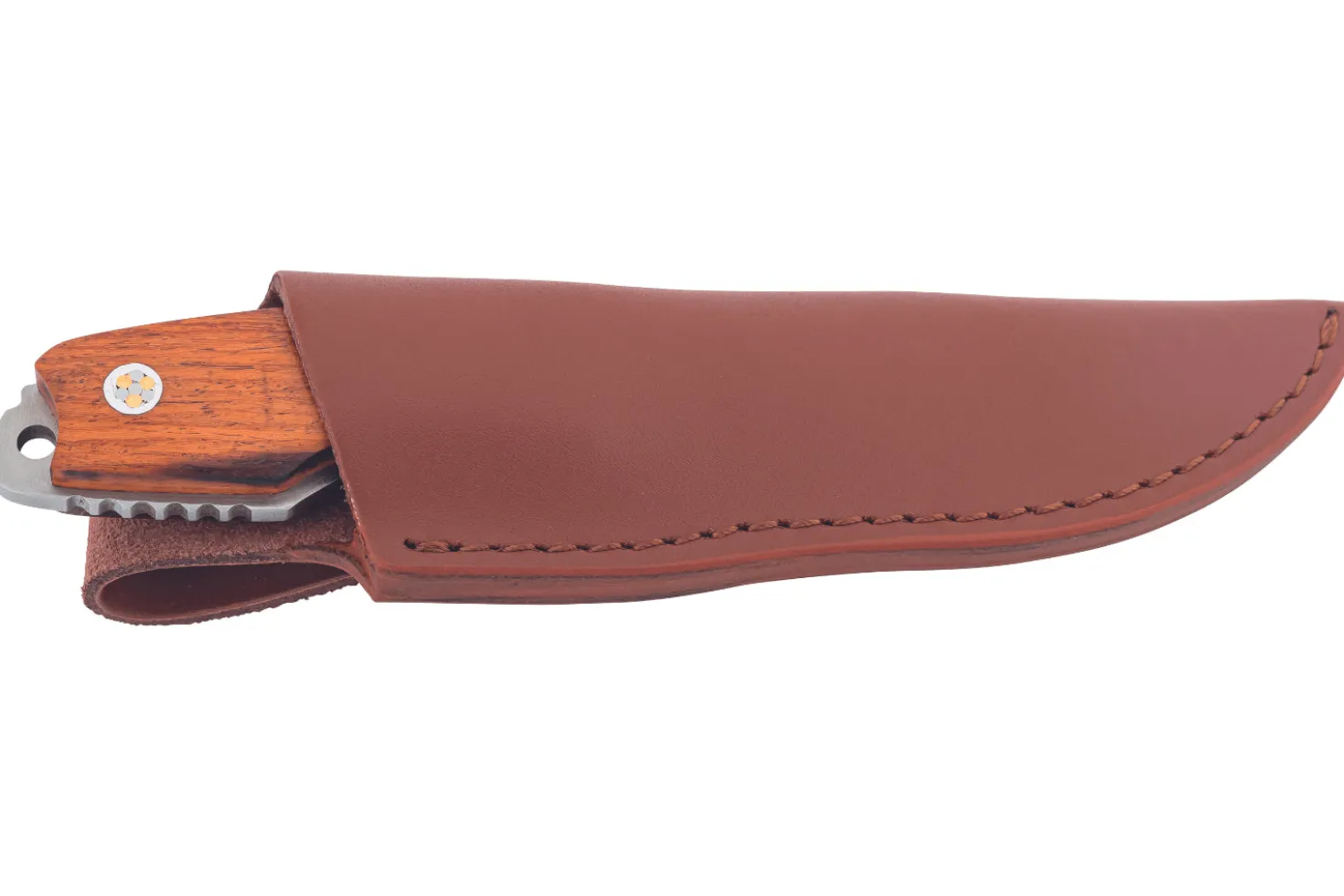 Couteau Herbertz 108010 lame en inox 9,3cm manche en bois de cocobolo avec étui