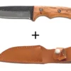 Couteau Herbertz 104210 lame en inox 10,5cm manche en bois de zèbre avec étui