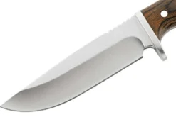 Couteau Herbertz 105811 lame en inox 10,8cm manche en bois de pakka avec étui en cuir