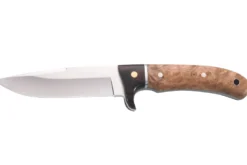 Couteau Herbertz 110311 lame en inox 10,8cm manche en bois de racine avec étui en cuir