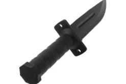 Couteau Herbertz 109118 lame semi-dentée 18,2cm manche polymère noir + étui