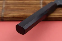 Couteau honesuki 15cm japonais artisanal Hatsukokoro Shirasagi manche en ébène