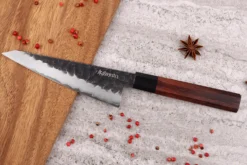 Couteau honesuki Sayuto Séquoia San Mai martelé 15cm