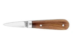 Couteau à huitres lame en acier inoxydable et manche en bois riveté