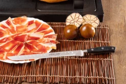 Couteau à jambon Arcos Riviera forgé lame alvéolée 25cm