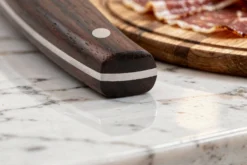 Couteau à jambon 25cm Guillaume Leonard Cuistot en acier inoxydable et bois de santal rouge
