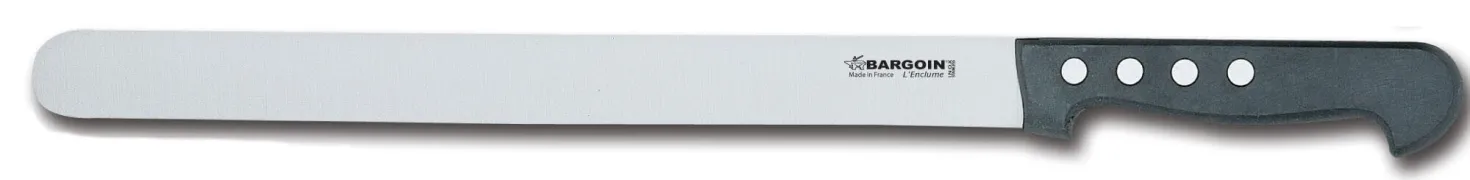 Couteau à jambon 33cm largeur 30mm Classic 4 rivets Bargoin