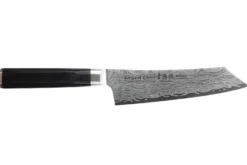Couteau kengata santoku 16cm japonais Sakai Takayuki Grand Chef Seigaiha Damas 45 couches