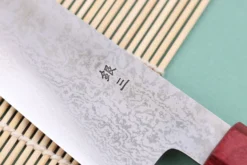 Couteau kiritsuke 17cm japonais artisanal Nakamura Kaishin Ginsan Damas