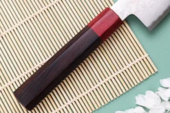Couteau kiritsuke 17cm japonais artisanal Nakamura Kaishin Ginsan Damas