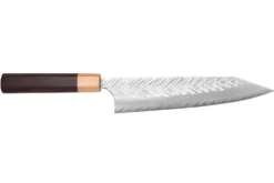 Couteau kiritsuke 21cm japonais artisanal Yoshimi Kato SPG Strix V-Tsuchime