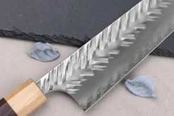 Couteau kiritsuke 21cm japonais artisanal Yoshimi Kato SPG Strix V-Tsuchime