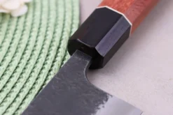 Couteau kiritsuke 21cm japonais artisanal Masashi Yamamoto BS1 Black Nashiji